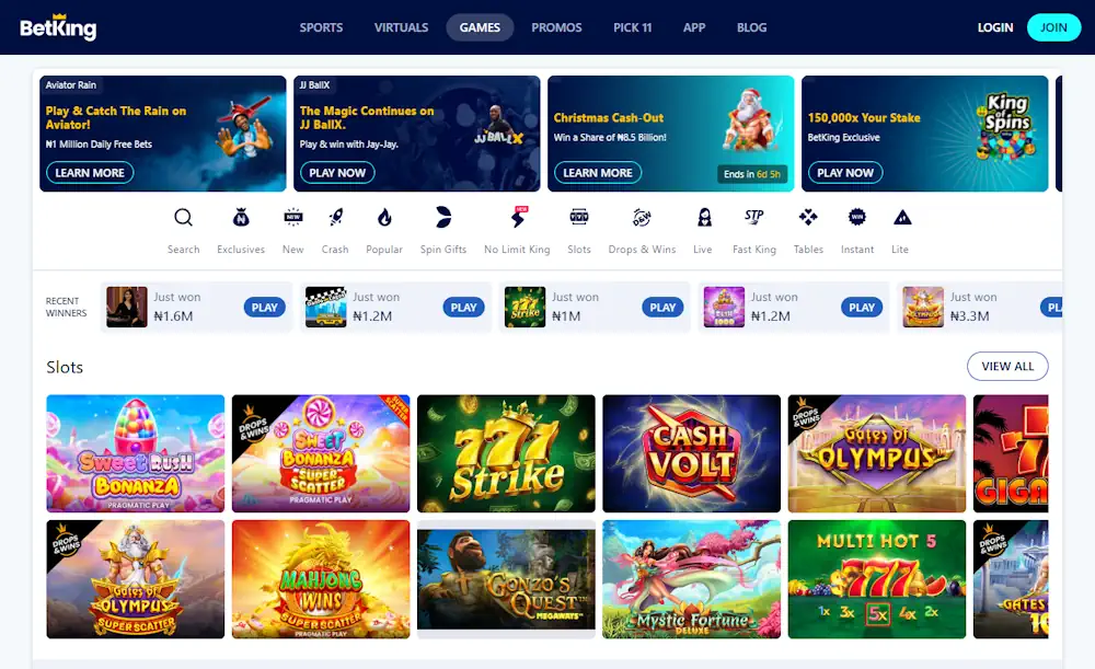 Betking Casino Screenshot
