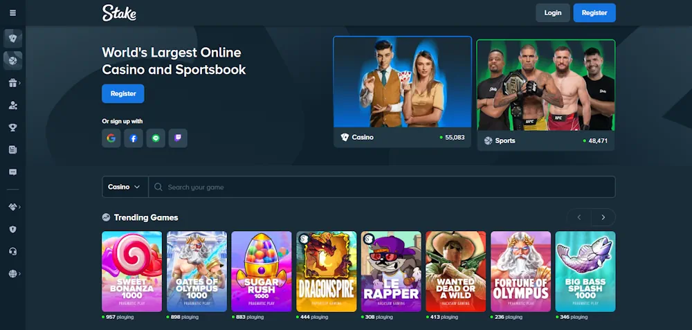 Stake Casino Screenshot