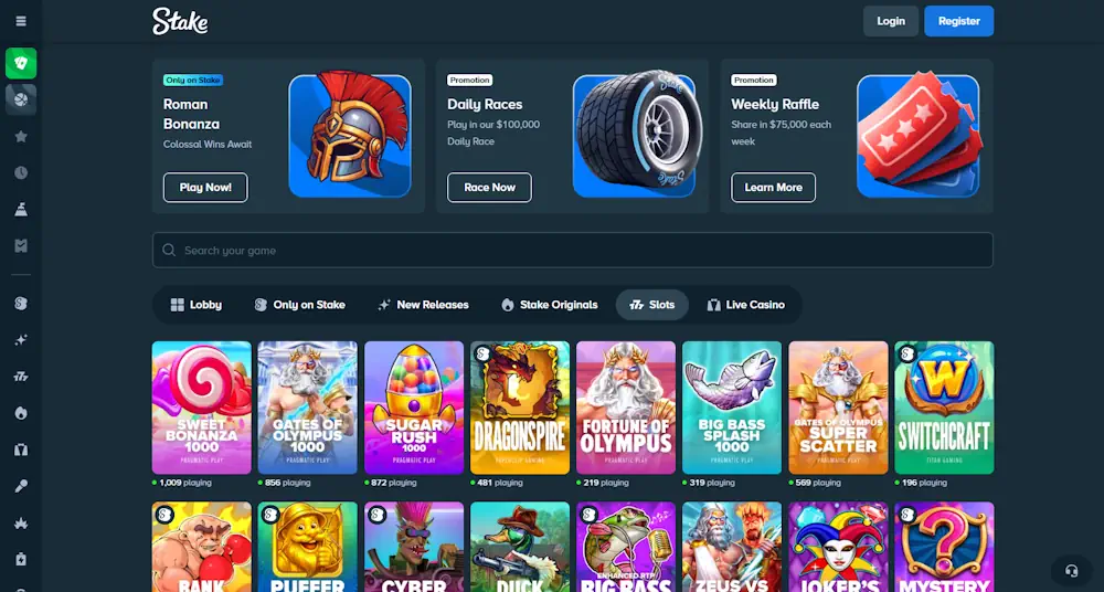 Stake Casino Screenshot