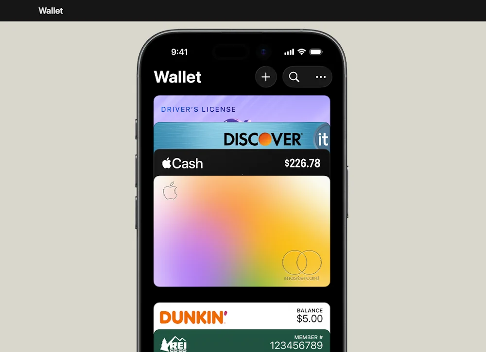 Apple Wallet Screenshot