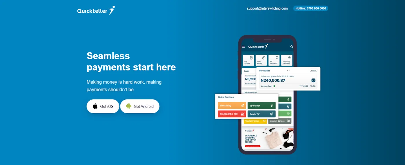 Quickteller App Screenshot