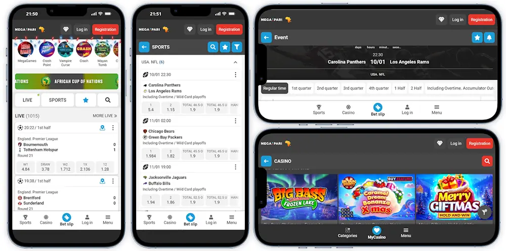 Megapari App Screenshot