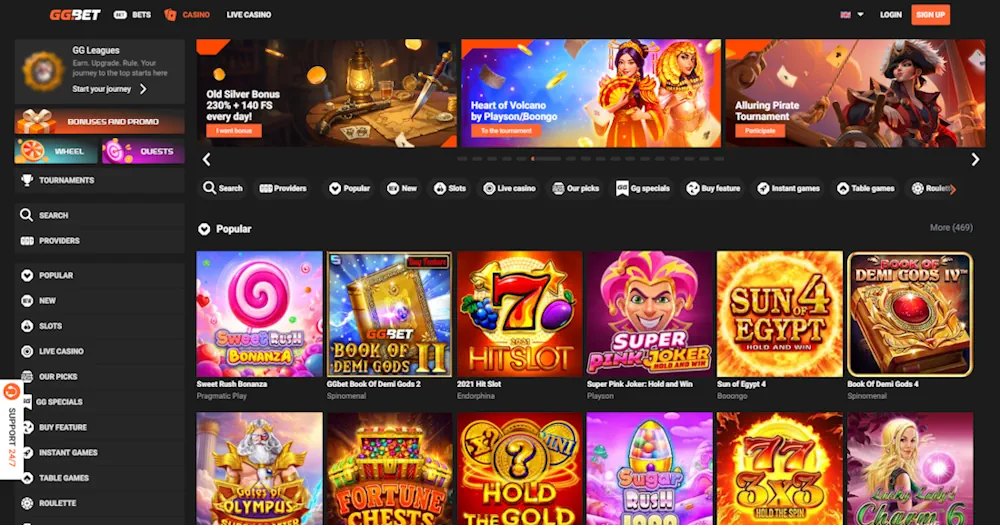 GG.Bet Slots Screenshot