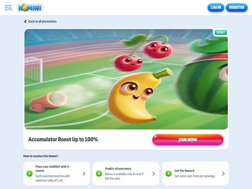 Nomini Accumulator boost Bonus Screenshot