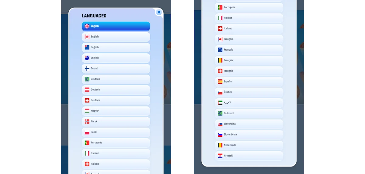 Nomini Languages Screenshot