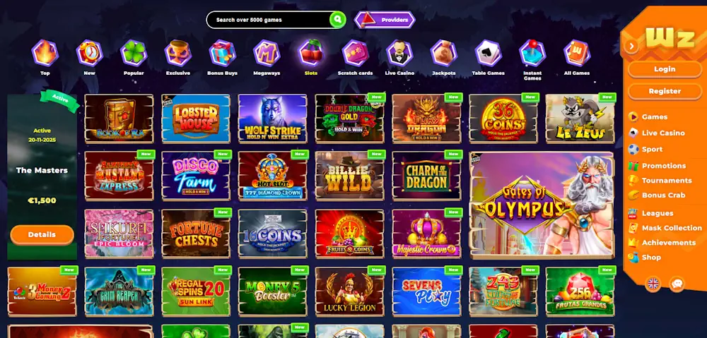 Wazamba Slots Screenshot