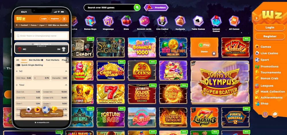 Wazamba User Experience Banner