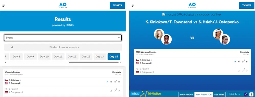 Tennis Australian Open Screenshot